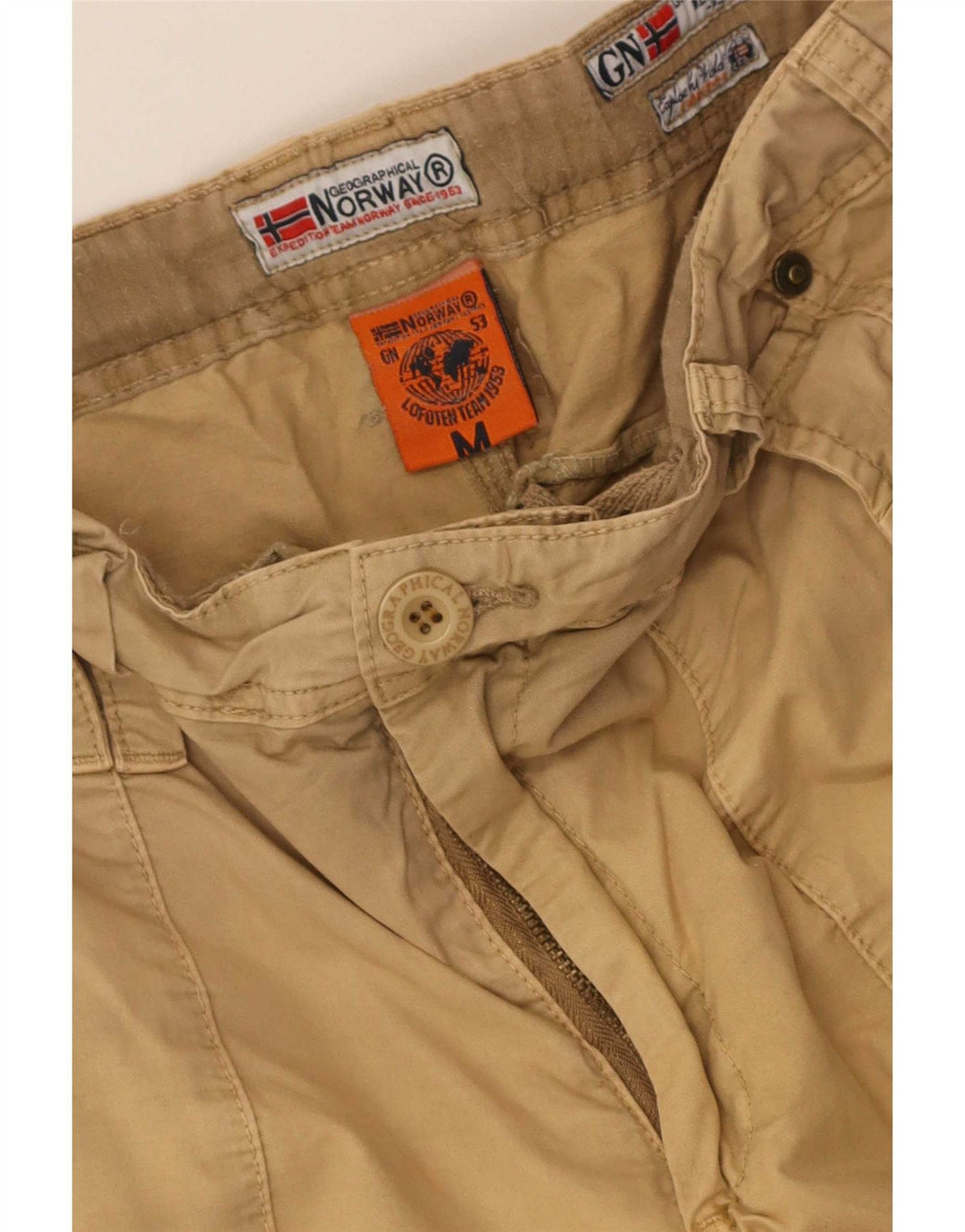 Pantaloncini cargo da uomo norvegesi medi W34 Beige
