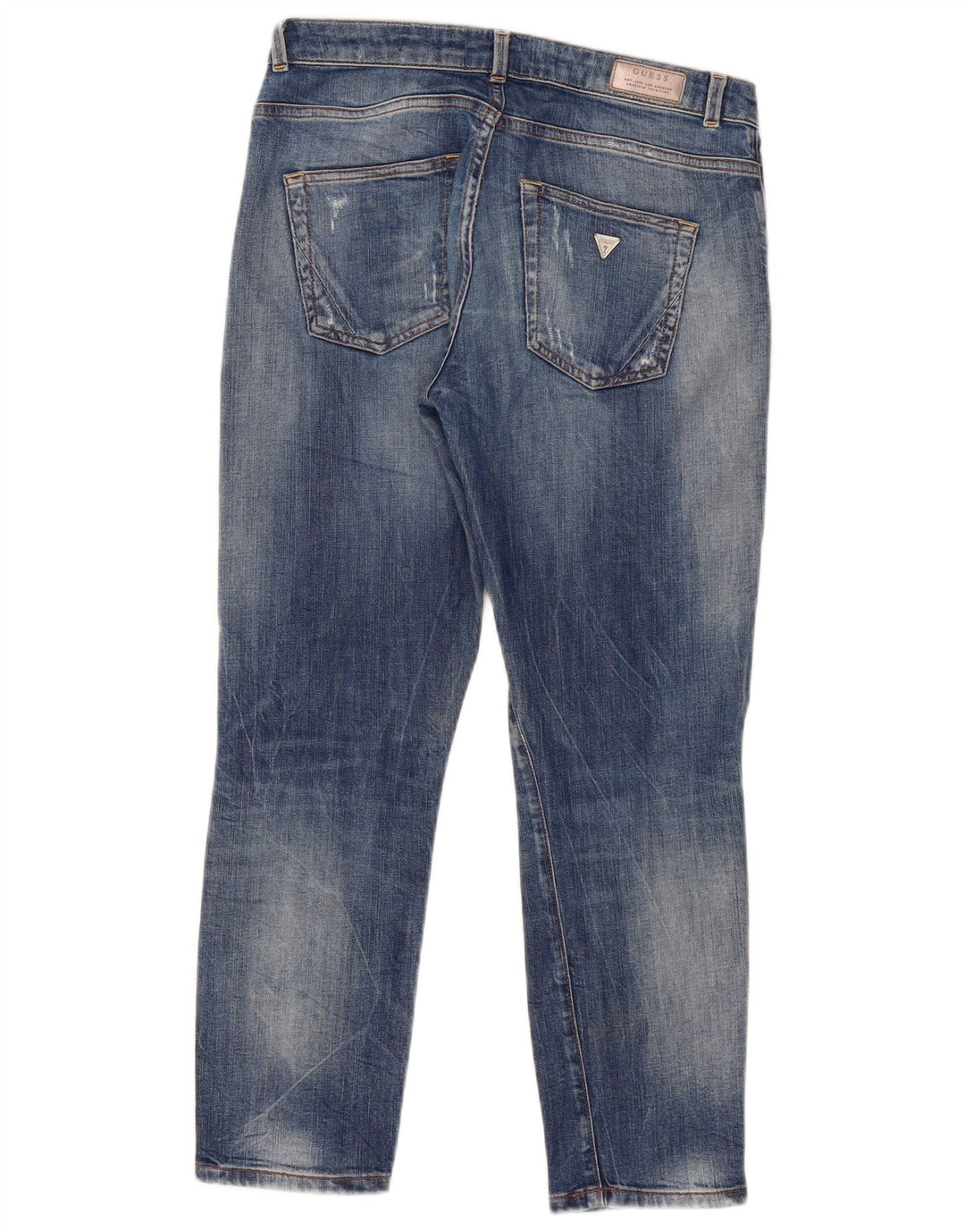 Jeans Guess da donna affusolati con vestibilità rilassata W26 L26 in cotone blu