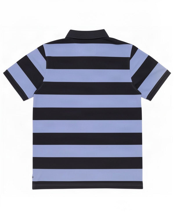 Crew Clothing Polo da uomo grande in cotone a righe blu navy