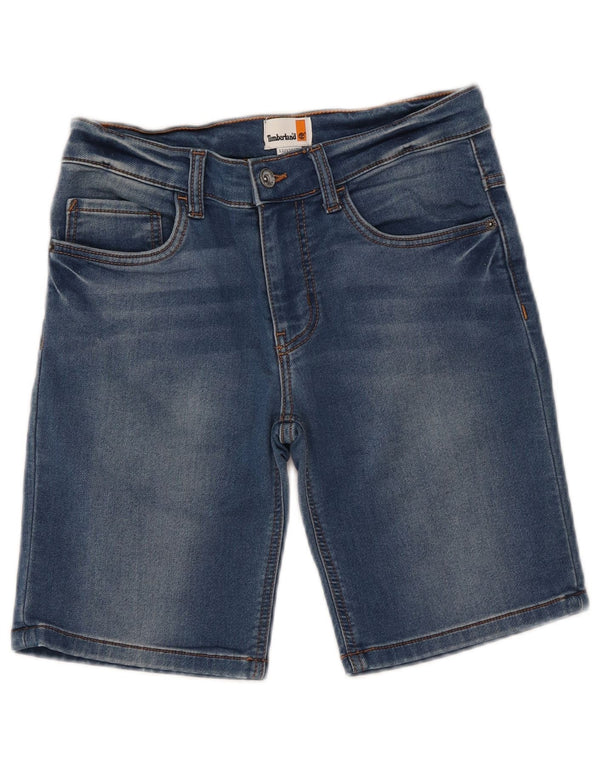 Pantaloncini di jeans Timberland da ragazzo vestibilità regolare 11-12 anni W28 cotone blu