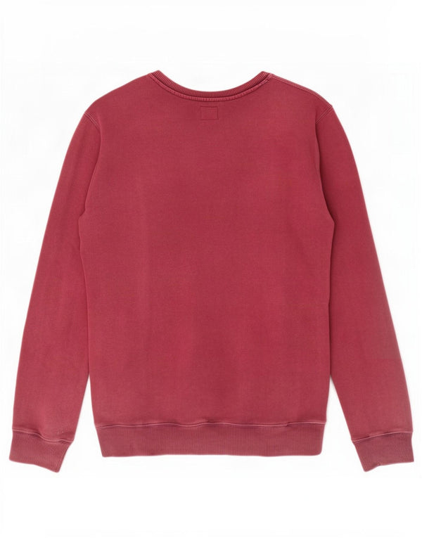 Felpa grafica da uomo Rifle Jumper XL in cotone bordeaux