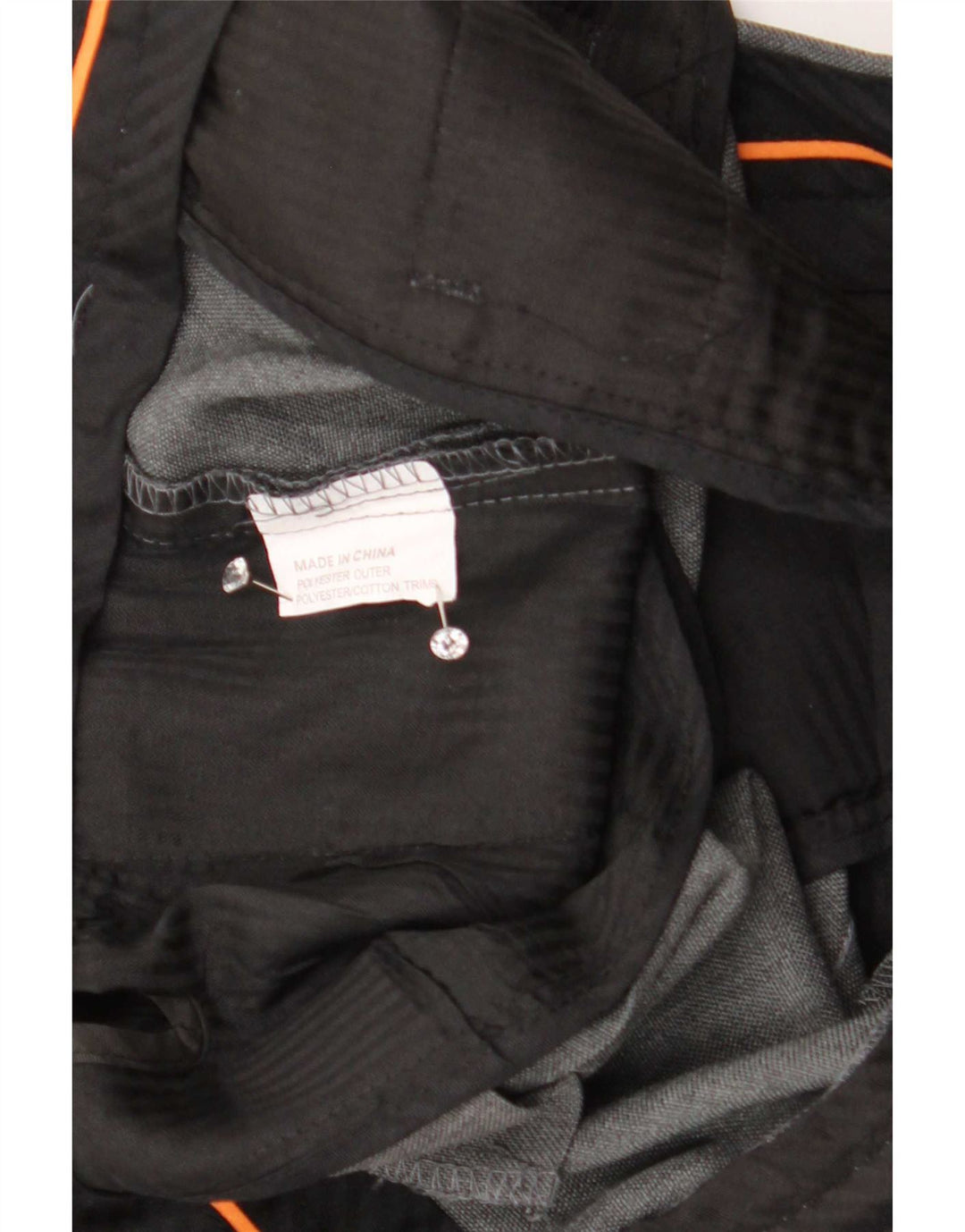 Pantaloni da abito dritti da uomo Farah W46 L27 poliestere grigio