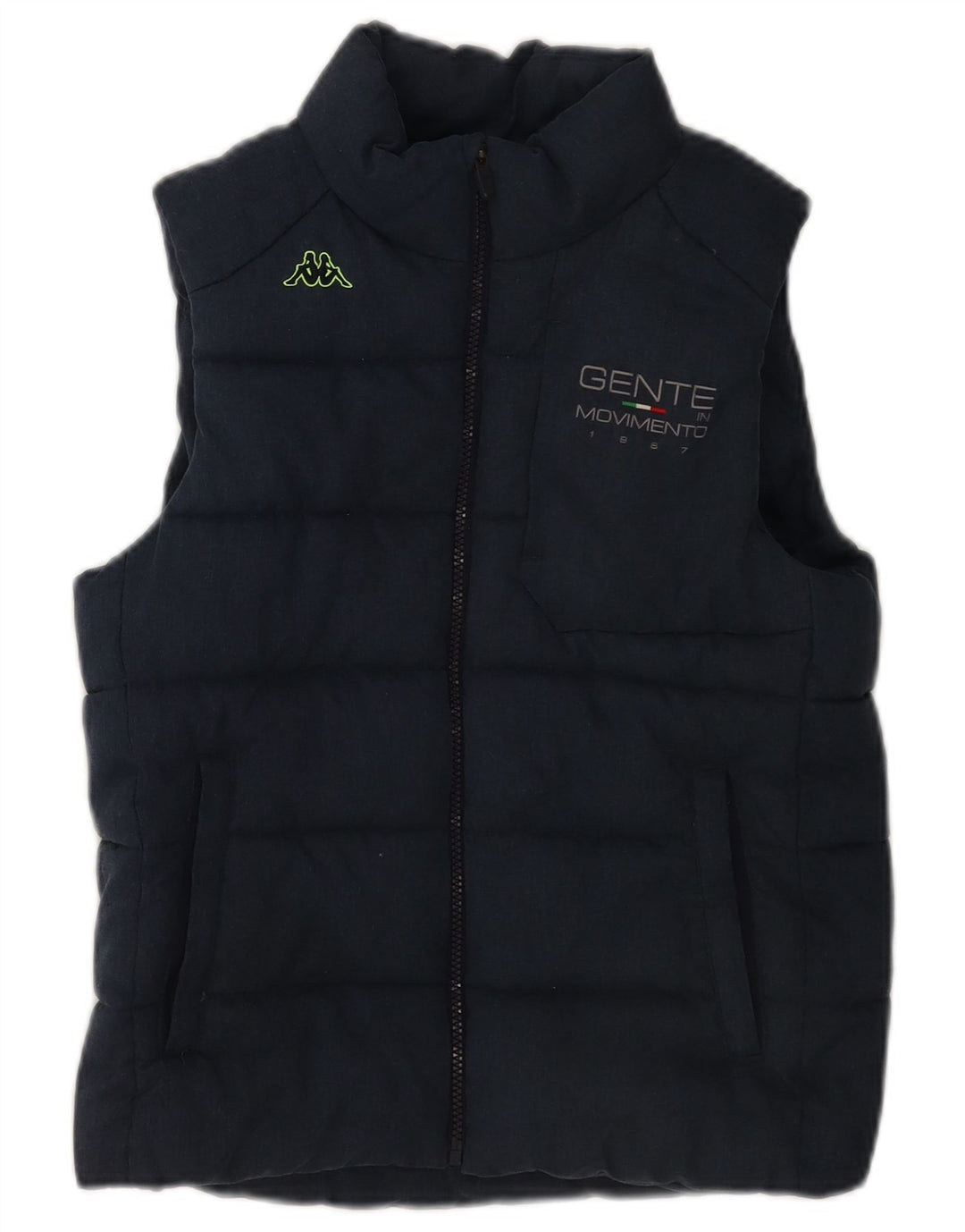 Gilet imbottito da donna Kappa UK 12 medio blu navy