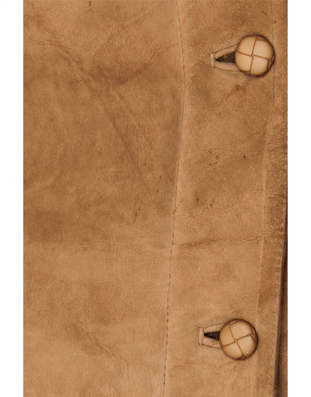 Cappotto in shearling vintage da donna UK 16 grande beige