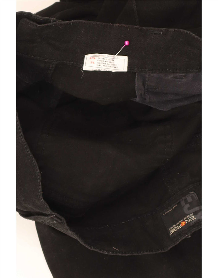Pantaloni casual bootcut da donna Energe W33 L30 cotone nero