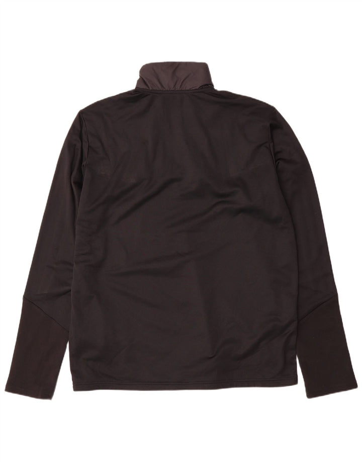 Adidas Uomo Aeroready Zip Collo Pullover Tuta Top XL Nero Colourblock