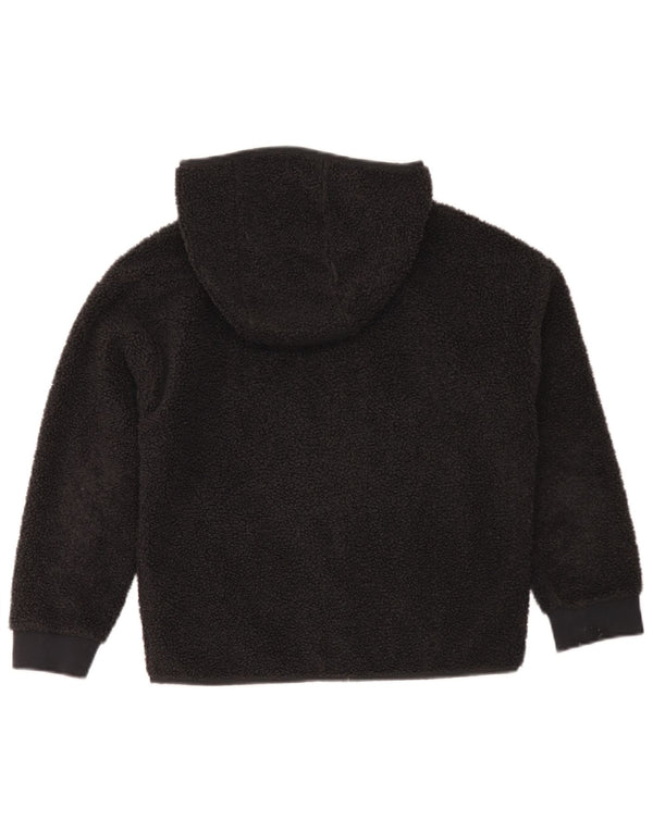 Giacca in pile con cappuccio Nike da ragazzo 10-11 anni media poliestere nero