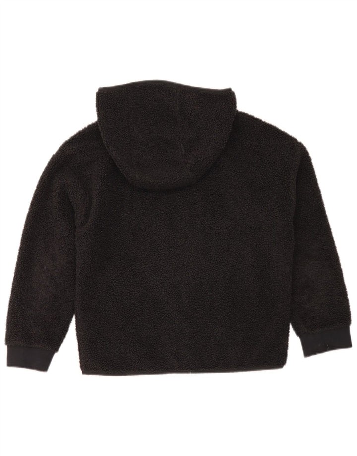 Giacca in pile con cappuccio Nike da ragazzo 10-11 anni media poliestere nero