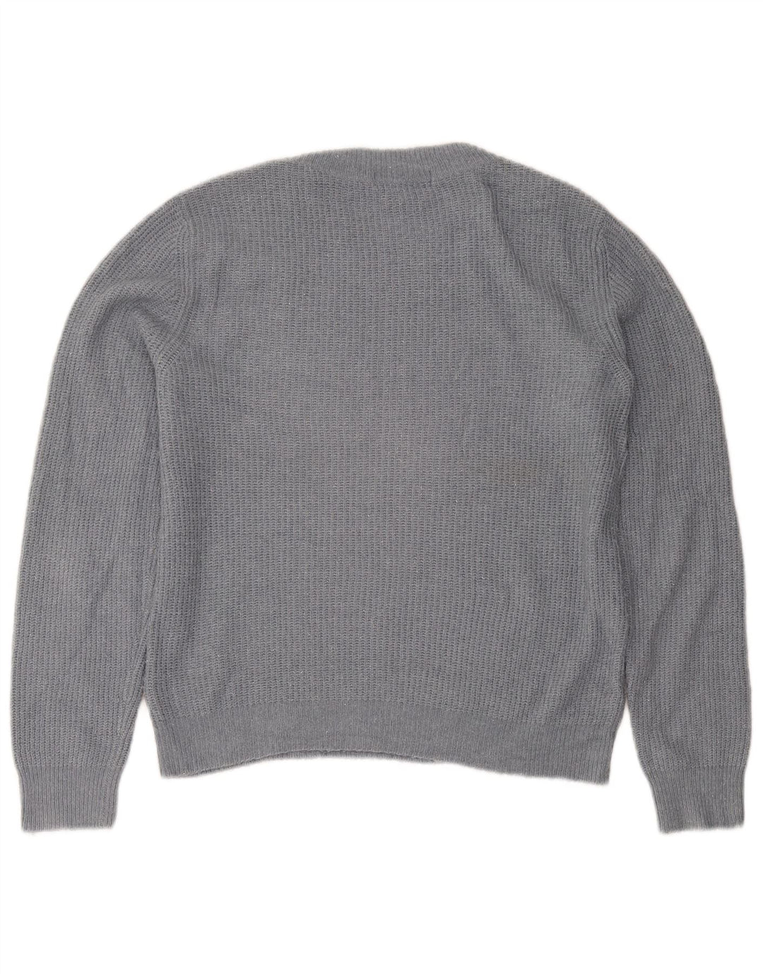 Maglione maglione girocollo da donna Marks & Spencer UK 12 Acrilico grigio medio