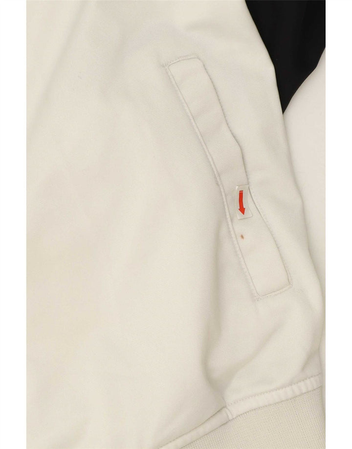 Giacca da tuta da uomo Kappa XL in poliestere color block bianco