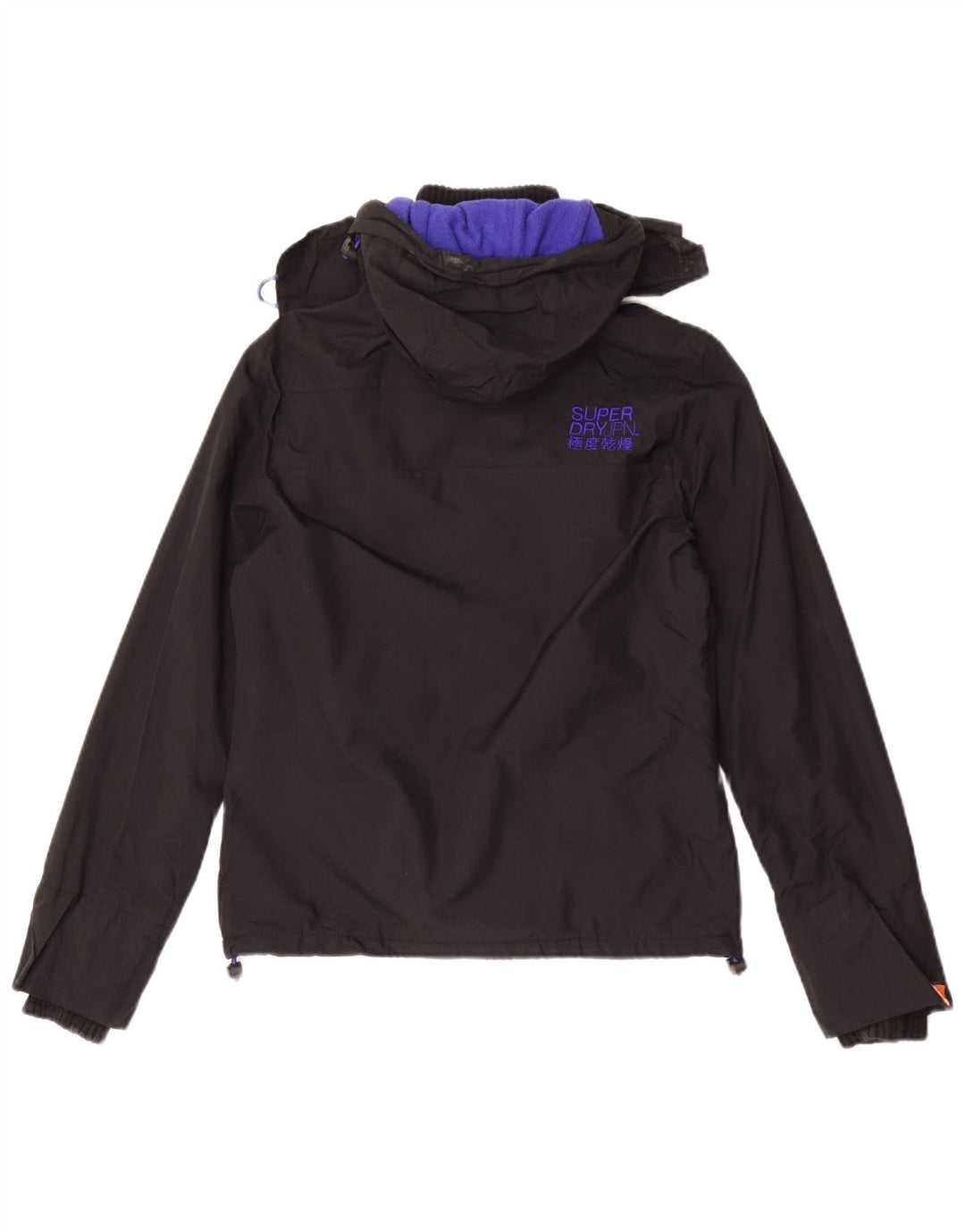 Giacca a vento grafica da donna Superdry UK 10 piccola nera