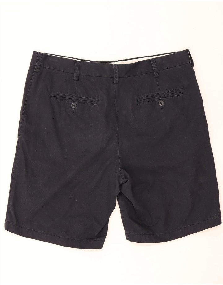 Pantaloncini chino da uomo Marks & Spencer W38 XL cotone blu navy