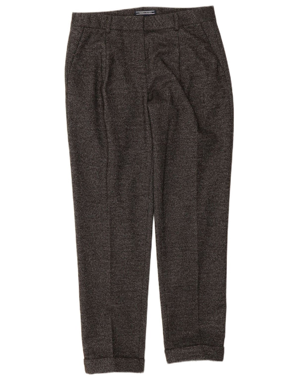 Pantaloni casual da donna Tommy Hilfiger US 4 Small W28 L27 Grigio chiazzato