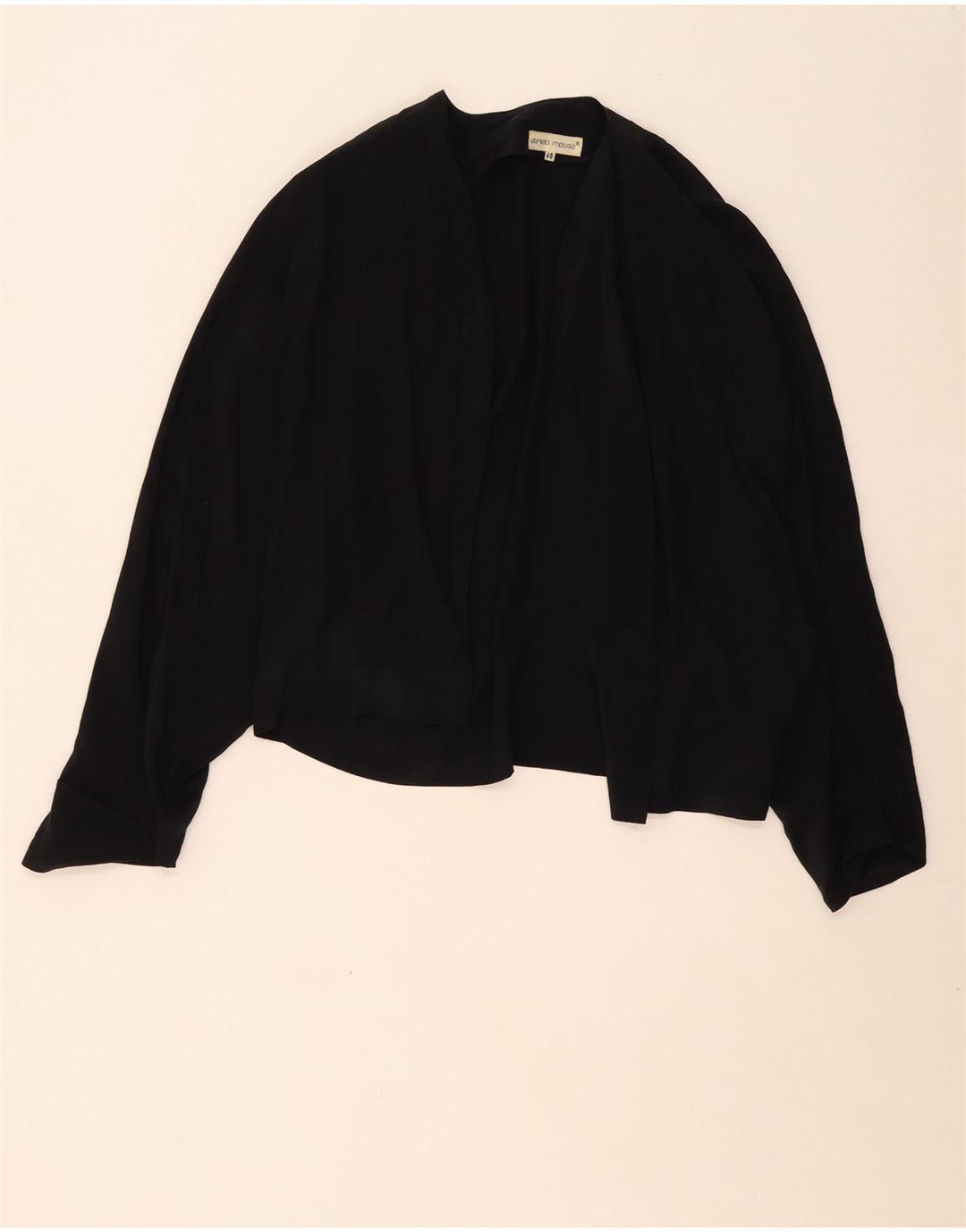 DANIELA MASSA Womens 3/4 Sleeve Bolero Top IT 40 Small Black