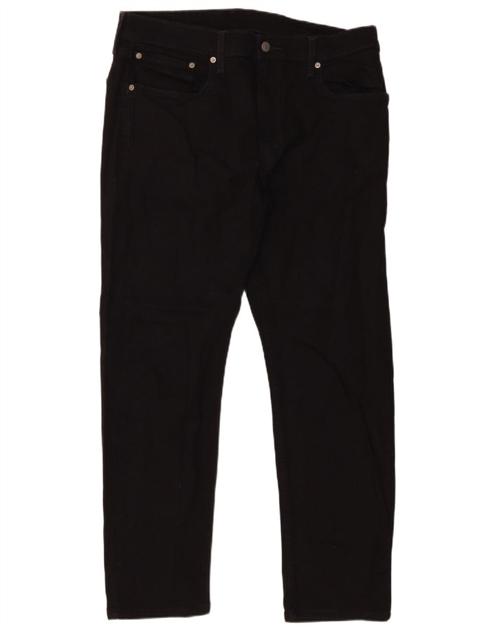 Levi's Uomo 502 Jeans affusolati W36 L30 Cotone Nero