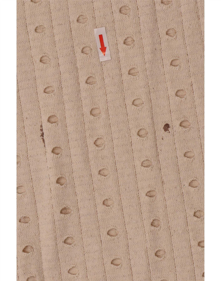 Zara Canotta da donna UK 14 Beige medio Poliestere