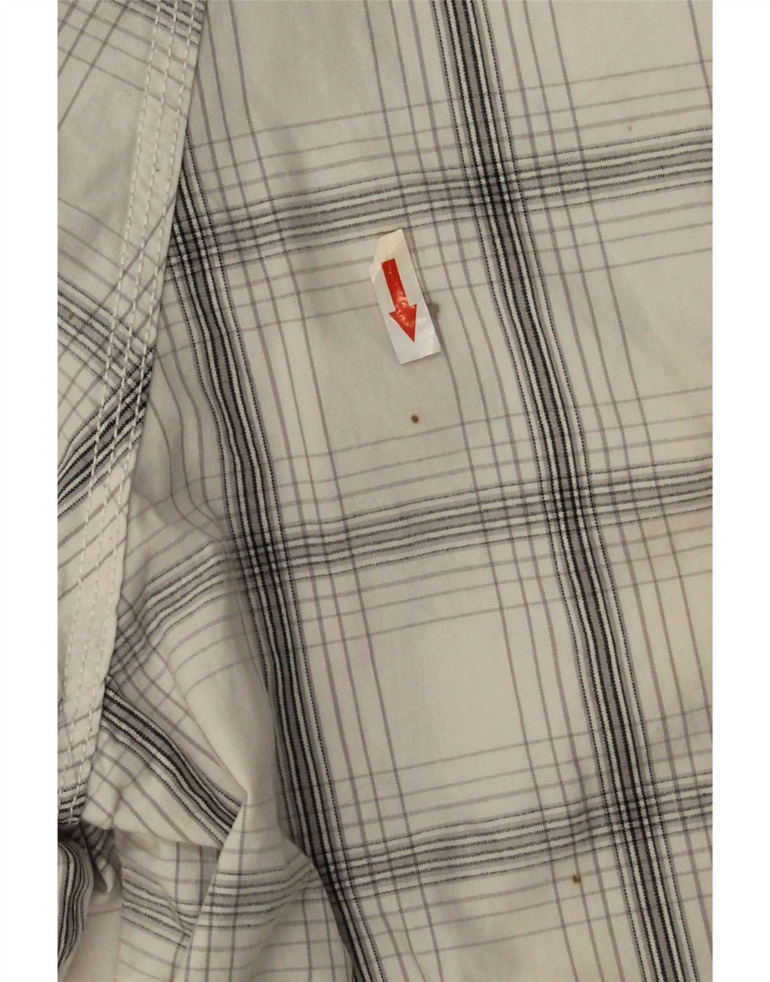 Pantaloncini cargo da uomo Lee Salopette W38 XL in cotone a quadri bianchi