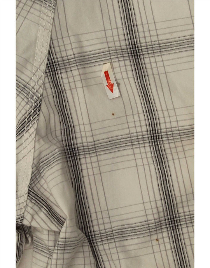 Pantaloncini cargo da uomo Lee Salopette W38 XL in cotone a quadri bianchi