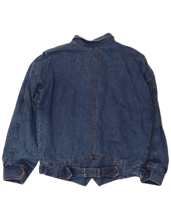 Giacca da donna in denim sherpa VINTAGE UK 20 2XL Blu