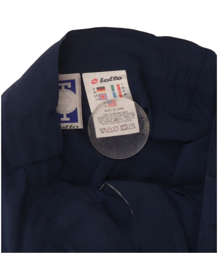 Pantaloncini casual con ancoraggio da donna LOTTO UK 10 Small W26 Poliestere blu navy