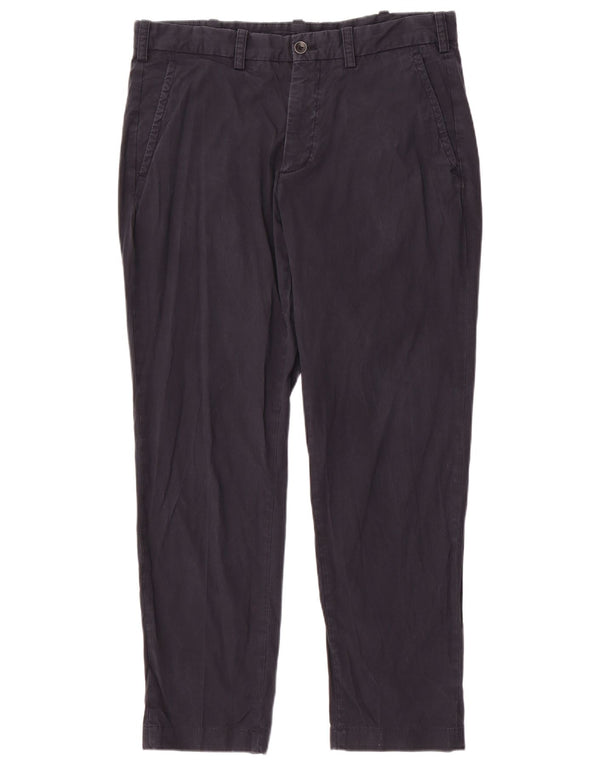 Pantaloni chino dritti da uomo Massimo Dutti EU 44 VLarge W34 L29 Blu navy