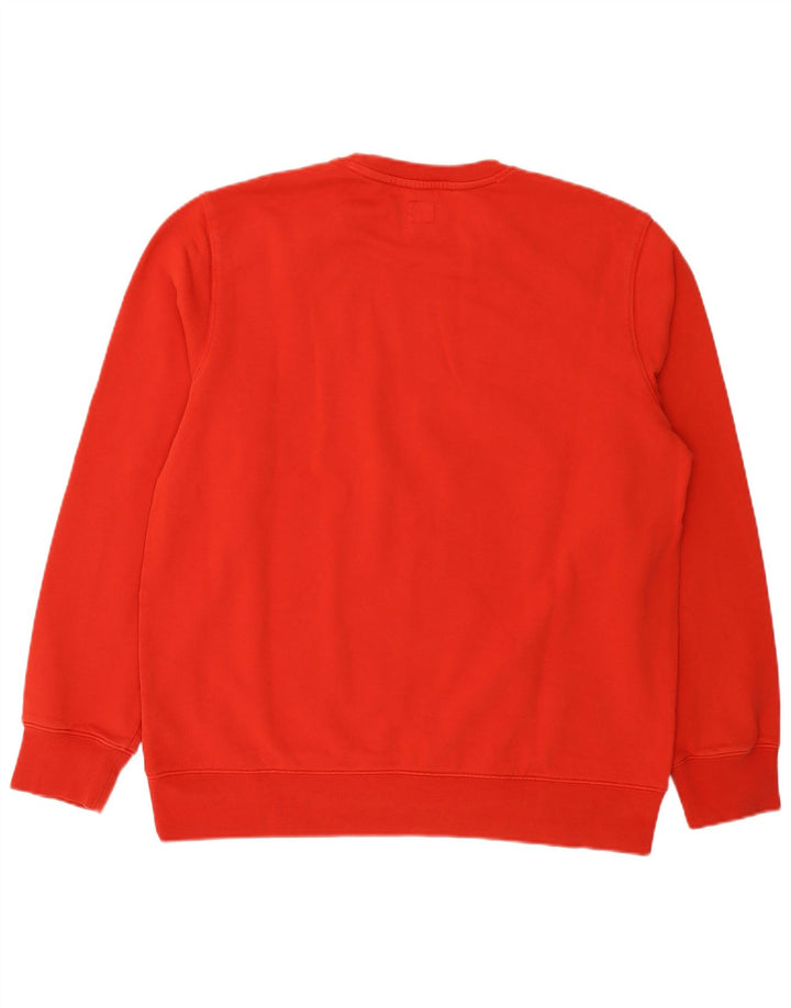 Levi's Uomo Standard Felpa Maglione Grande Cotone Rosso