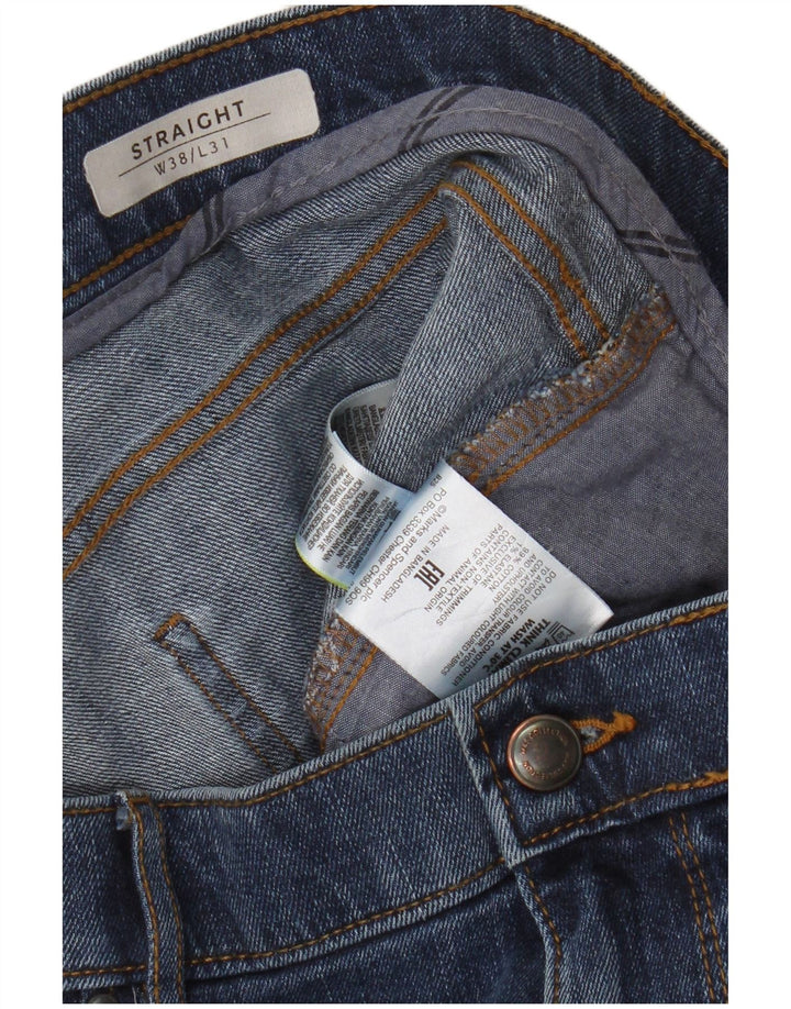 Jeans dritti da uomo Marks & Spencer W38 L31 cotone blu