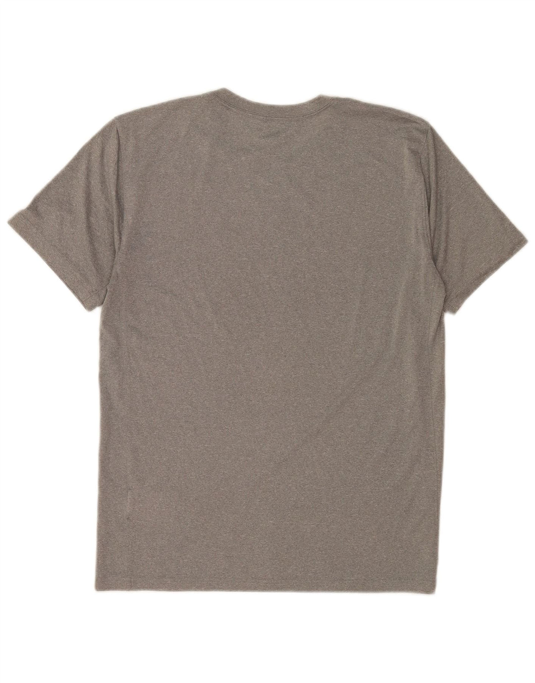 T-shirt Nike Dri Fit da uomo, top in poliestere grigio medio