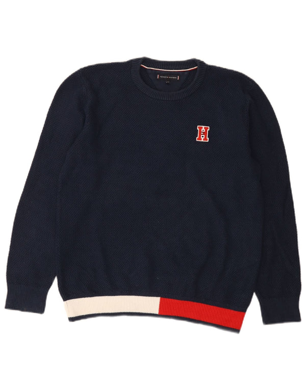Maglione maglione girocollo da ragazzo Tommy Hilfiger 11-12 anni blu navy