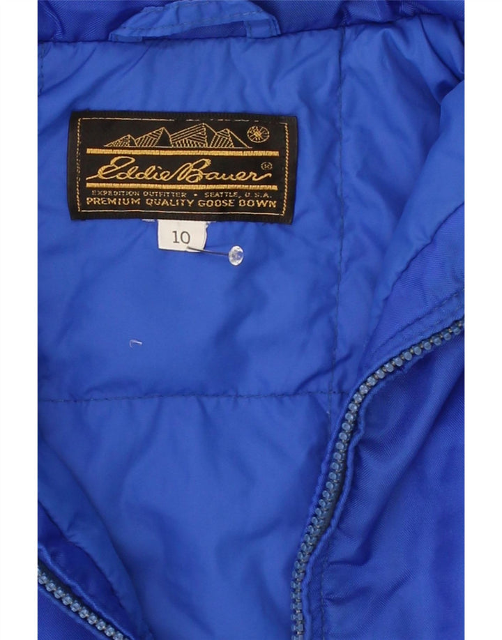 EDDIE BAUER Boys Hooded Padded Jacket 9-10 Years Blue Vintage Eddie Bauer and Second-Hand Eddie Bauer from Messina Hembry 
