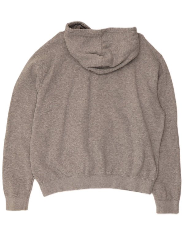 Felpa con cappuccio grafica da uomo Adidas XL in cotone chiazzato grigio