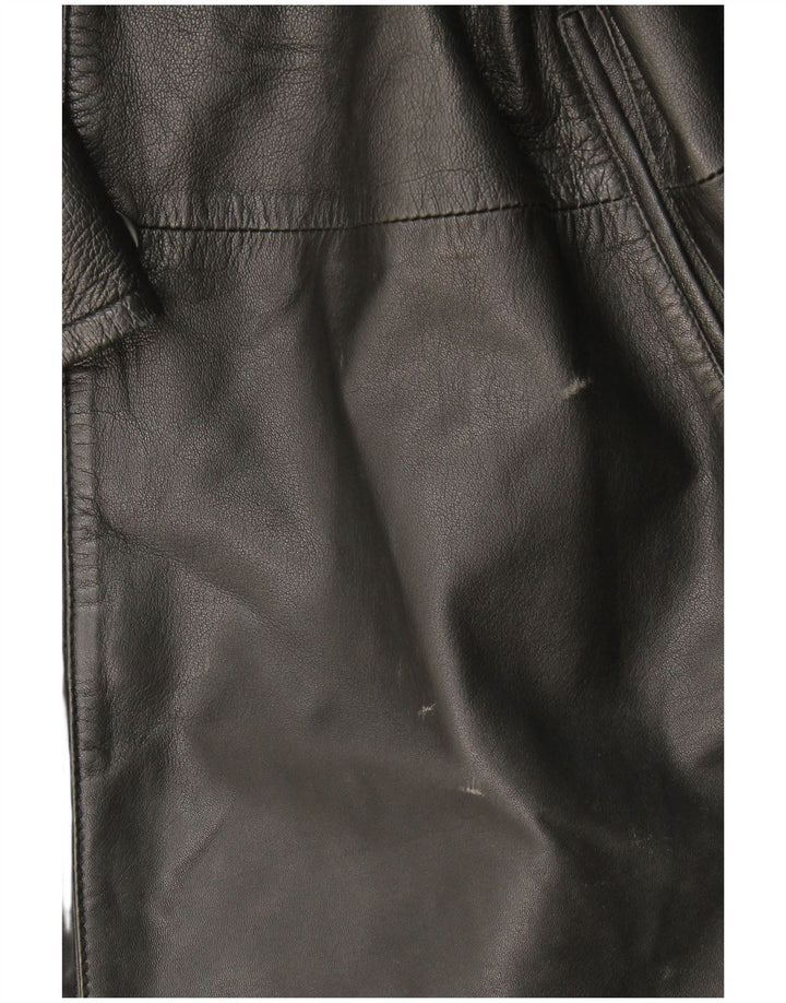 Cappotto In Pelle Donna Conbipel IT 48 XL Pelle Nera