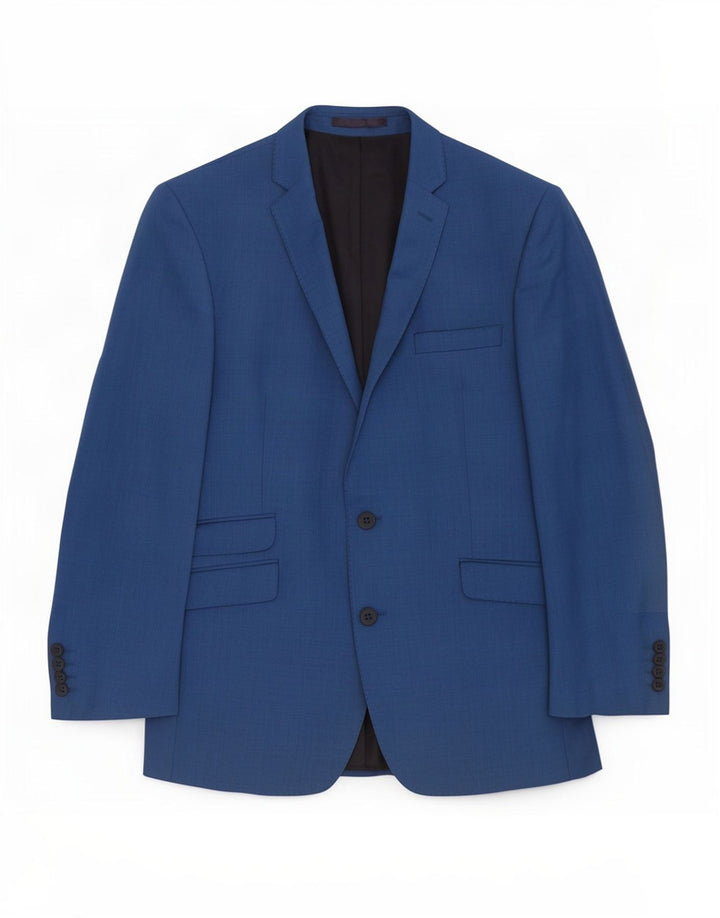 Giacca blazer da uomo a 2 bottoni Ben Sherman UK 42 XL lana blu