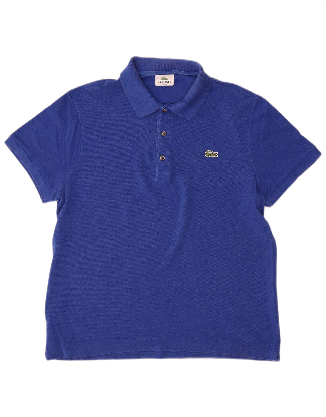 Polo LACOSTE da uomo slim fit taglia 5 grande in cotone blu
