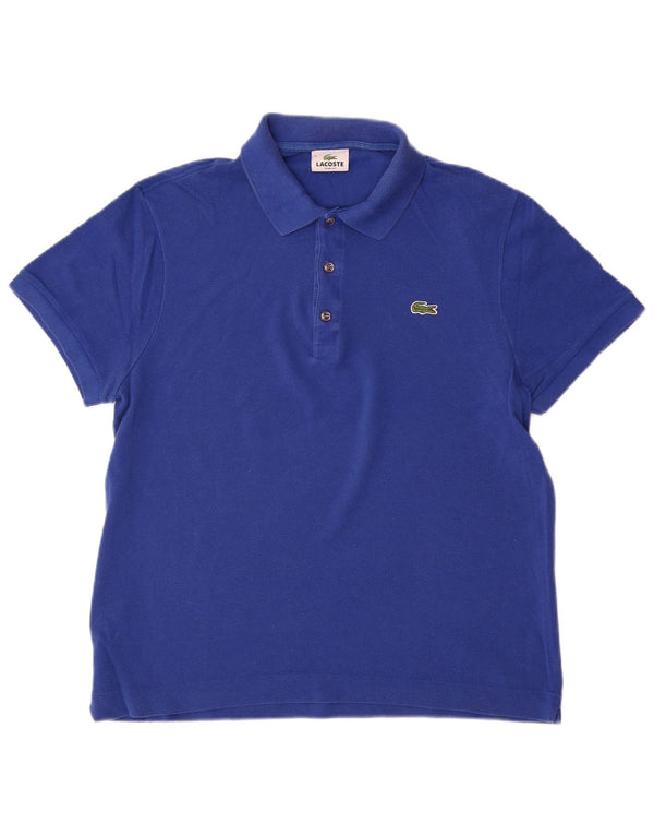Polo LACOSTE da uomo slim fit taglia 5 grande in cotone blu