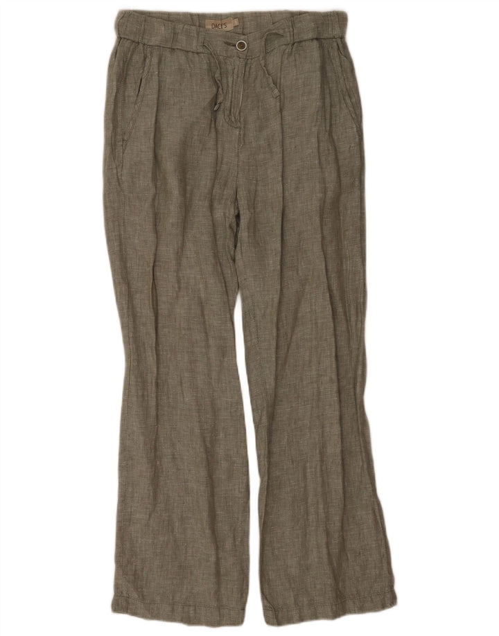 Pantaloni chino dritti da donna di Dack piccoli W27 L28 kaki