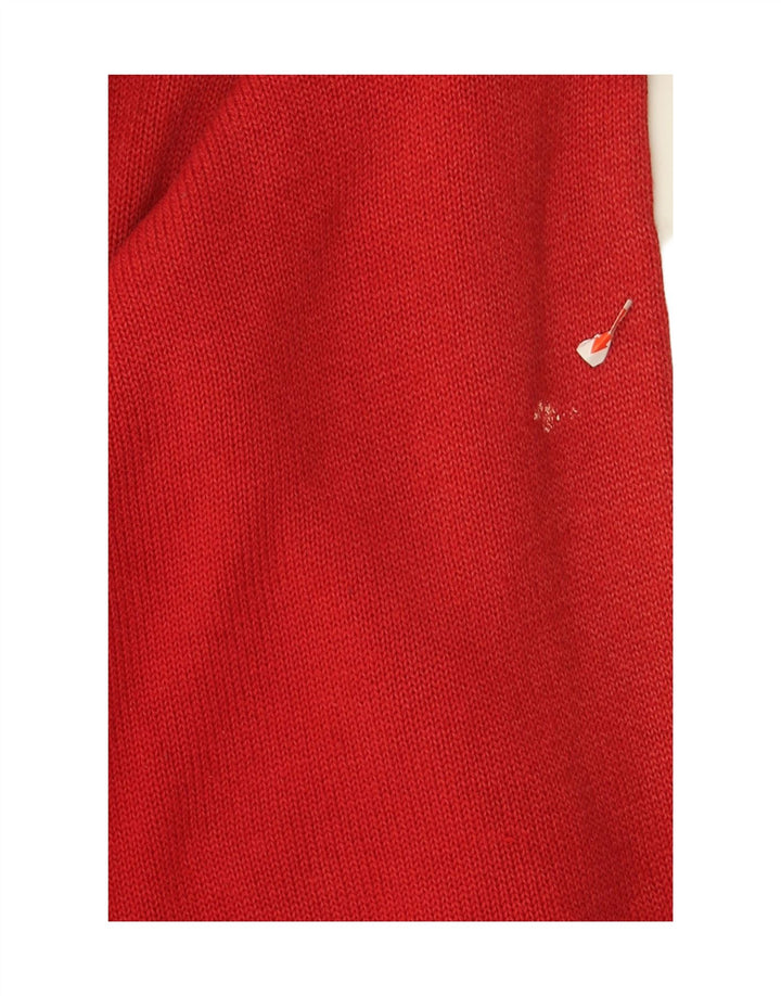 ELLESSE Mens Crew Neck Jumper Sweater Large Red Cotton Vintage Ellesse and Second-Hand Ellesse from Messina Hembry 