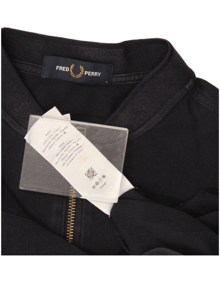 Polo da uomo Fred Perry piccola in cotone color block blu navy