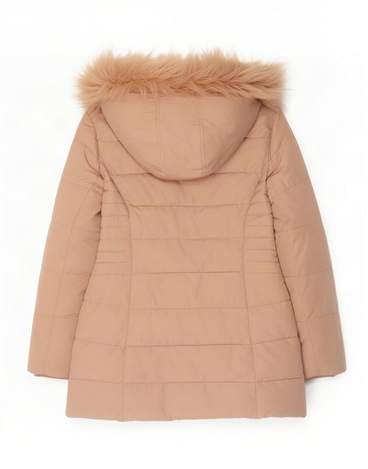 Giacca imbottita con cappuccio da donna Guess UK 10 Small Rosa Poliestere
