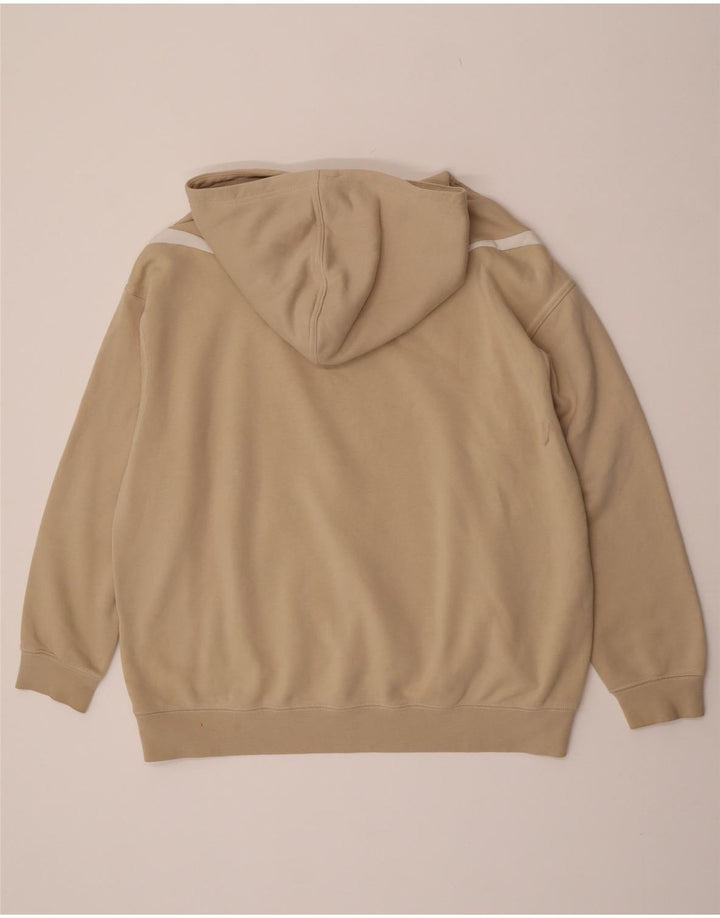 Felpa con cappuccio grafica da uomo Nike Large in cotone beige