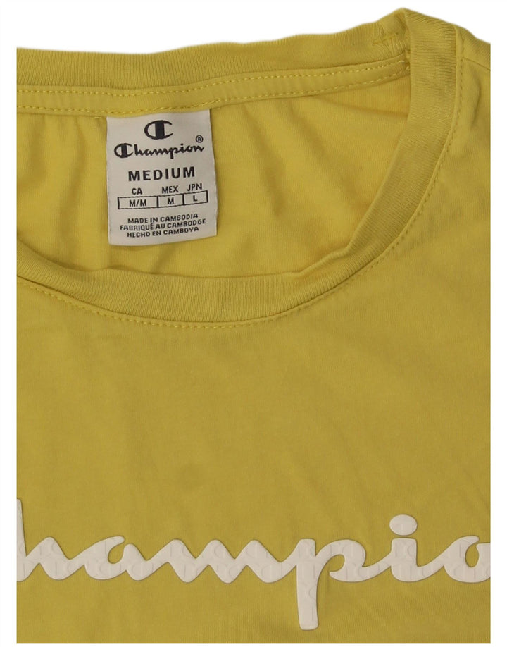 T-shirt grafica da donna Champion Top UK 12 giallo medio