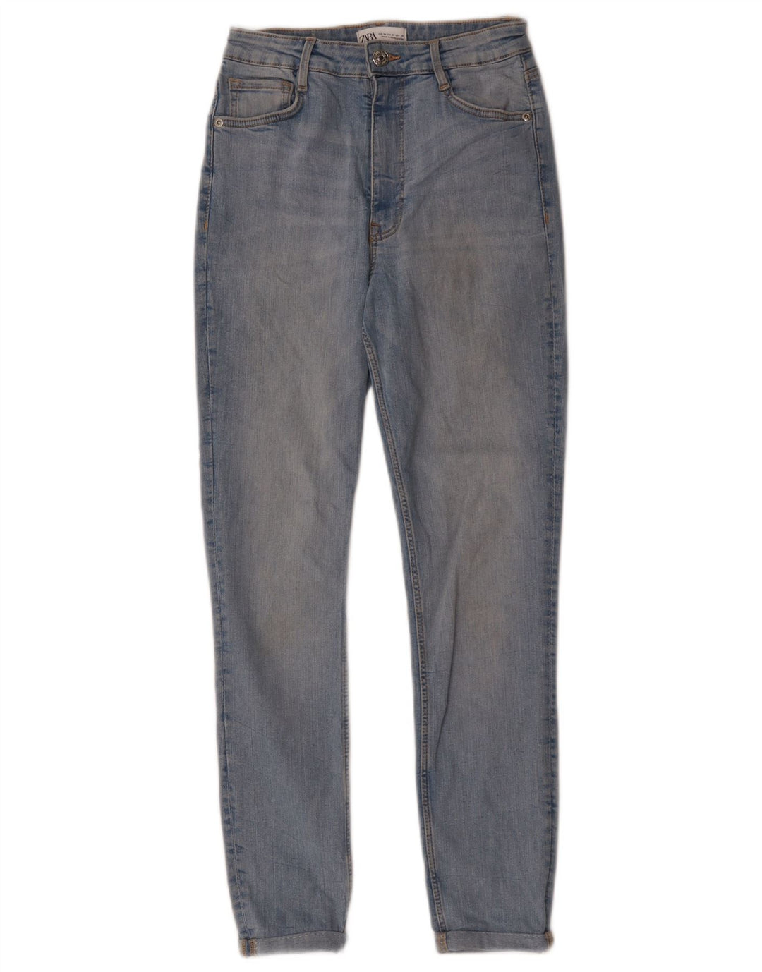 Jeans slim da donna Zara EU 38 Small W28 L26 Cotone blu