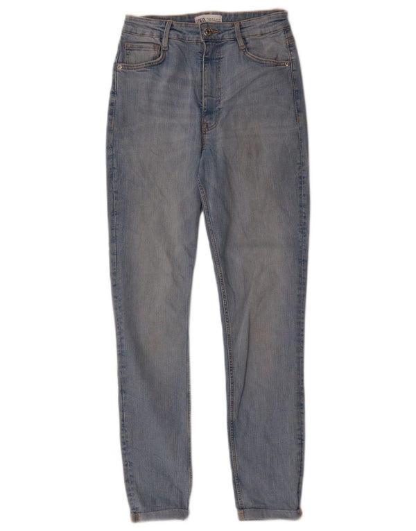 Jeans slim da donna Zara EU 38 Small W28 L26 Cotone blu