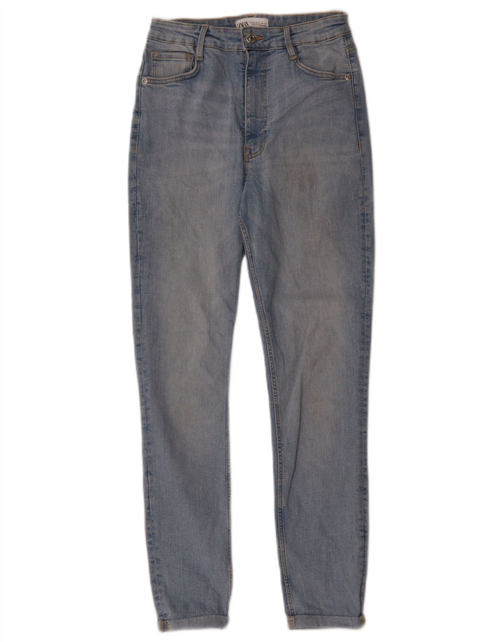 Jeans slim da donna Zara EU 38 Small W28 L26 Cotone blu