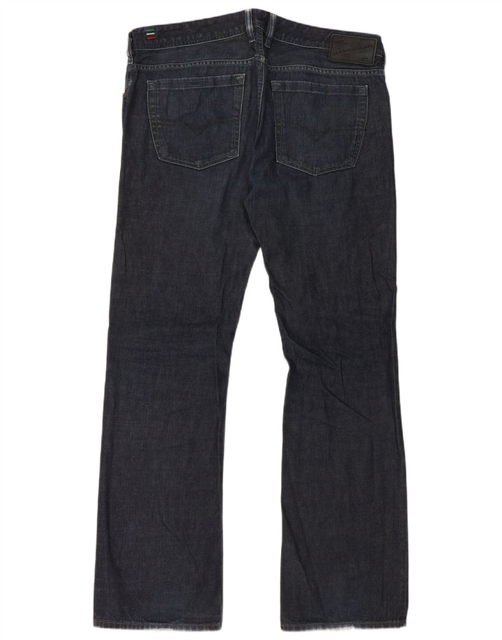 Jeans Bootcut da uomo Diesel W36 L33 in cotone blu navy