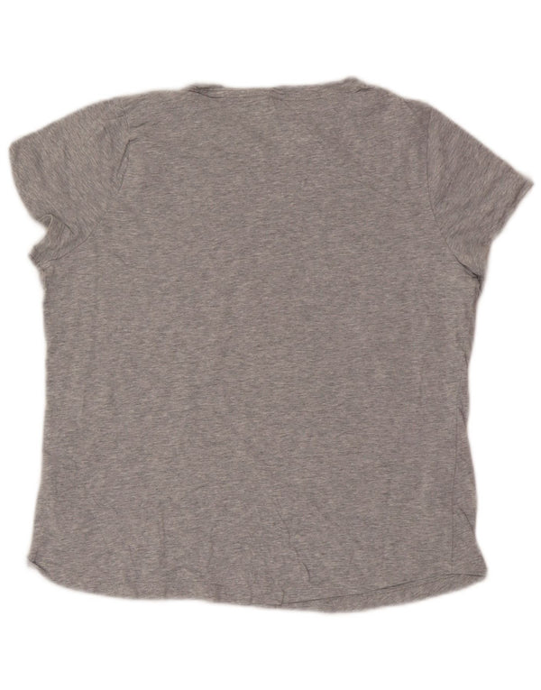 T-shirt da donna Puma UK 16 grande in cotone grigio