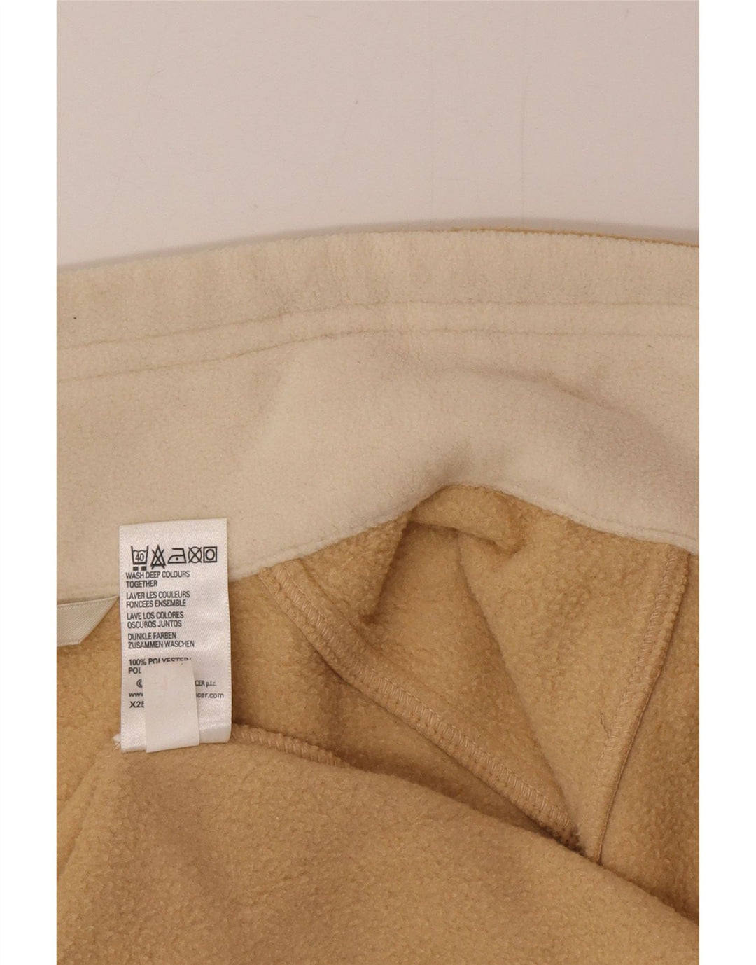 Giacca in pile da donna Marks & Spencer UK 14 Large Beige Poliestere