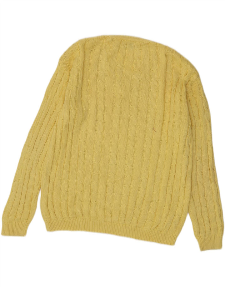 MARRONETTO Maglione Uomo Scollo a V Cotone Giallo Medio