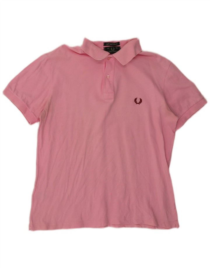 Polo da uomo Fred Perry in cotone rosa medio