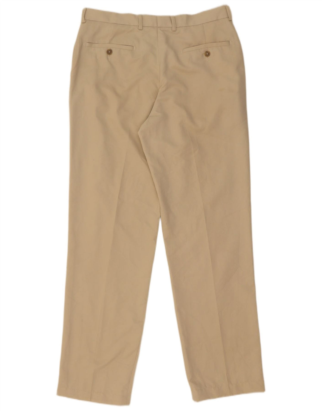 Pantaloni chino dritti da uomo Marks & Spencer W34 L33 Poliestere beige